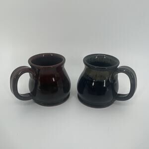 Sunset Hill Stoneware Handmade Stoneware Coffee Mug Set Father’s Day Gift